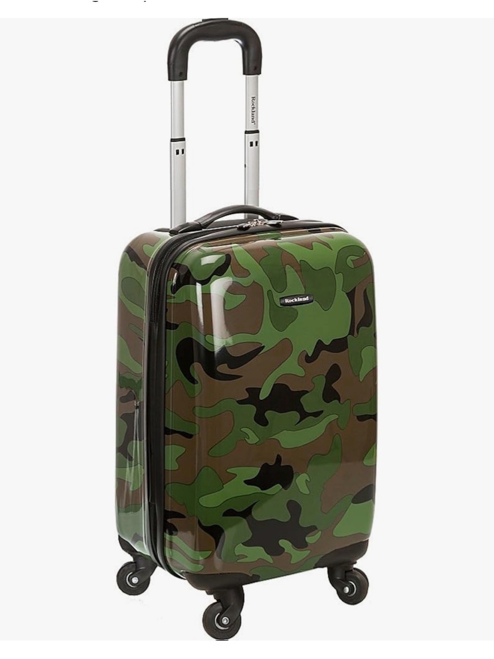 Green Camouflage Hardside Carry-On Spinner
